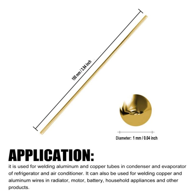 PGCOKO Brass Rods 1mm x 100mm, 30 PCS, Knife Handle Material, Solid Brass Round Rod Stock for Crafts, Knife Pins, Rivet Dowel for Knifemaking Handles Scales, for Hardware, Novelty, DIY, Hobby, Model Car - Image 2